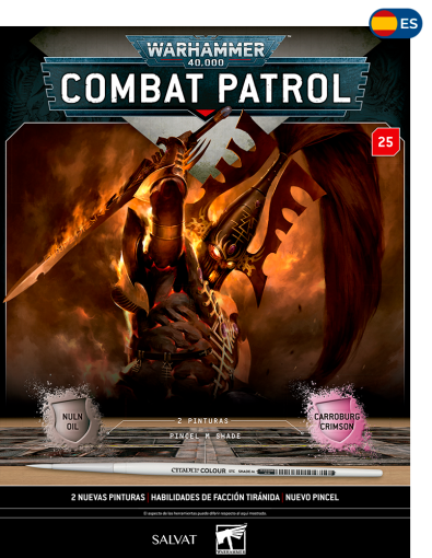 2 tintas (Nuln Oil, Carroburg Crimson) + Pincel M SHADE