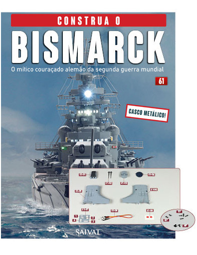 Nº 61 Segunda torre de artilharia média e chaminé