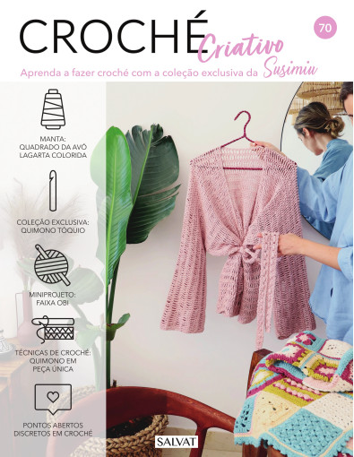 Nº70 Pontos abertos discretos em croché